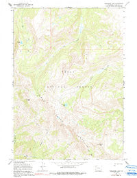 Turquoise Lake Wyoming Historical topographic map, 1:24000 scale, 7.5 X 7.5 Minute, Year 1965