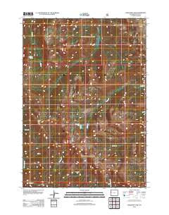 Turquoise Lake Wyoming Historical topographic map, 1:24000 scale, 7.5 X 7.5 Minute, Year 2012