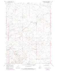 Twelvemile Knoll Wyoming Historical topographic map, 1:24000 scale, 7.5 X 7.5 Minute, Year 1968