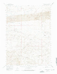 Twelvemile Well Wyoming Historical topographic map, 1:62500 scale, 15 X 15 Minute, Year 1958