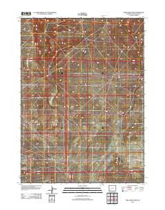 Twelvemile Sink Wyoming Historical topographic map, 1:24000 scale, 7.5 X 7.5 Minute, Year 2012