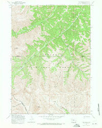 Twin Peaks Wyoming Historical topographic map, 1:24000 scale, 7.5 X 7.5 Minute, Year 1969