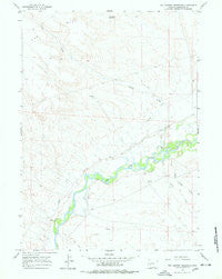 Two Buttes Reservoir Wyoming Historical topographic map, 1:24000 scale, 7.5 X 7.5 Minute, Year 1964
