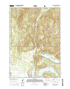 Two Ocean Lake Wyoming Current topographic map, 1:24000 scale, 7.5 X 7.5 Minute, Year 2015