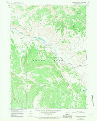 Upper Slide Lake Wyoming Historical topographic map, 1:24000 scale, 7.5 X 7.5 Minute, Year 1965