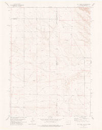 Van Tassell SE Wyoming Historical topographic map, 1:24000 scale, 7.5 X 7.5 Minute, Year 1977