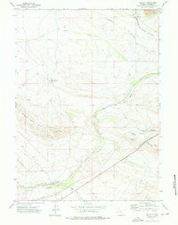 Walcott Wyoming Historical topographic map, 1:24000 scale, 7.5 X 7.5 Minute, Year 1971