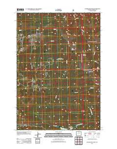 Walker Mountain Wyoming Historical topographic map, 1:24000 scale, 7.5 X 7.5 Minute, Year 2012