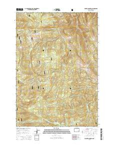 Walker Mountain Wyoming Current topographic map, 1:24000 scale, 7.5 X 7.5 Minute, Year 2015