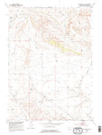 Waltman NW Wyoming Historical topographic map, 1:24000 scale, 7.5 X 7.5 Minute, Year 1952