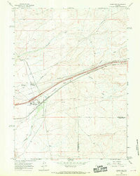 Wamsutter Wyoming Historical topographic map, 1:24000 scale, 7.5 X 7.5 Minute, Year 1966