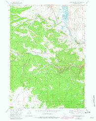 Warm Spring Mountain Wyoming Historical topographic map, 1:24000 scale, 7.5 X 7.5 Minute, Year 1956