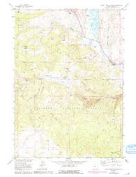 Warm Spring Mountain Wyoming Historical topographic map, 1:24000 scale, 7.5 X 7.5 Minute, Year 1956