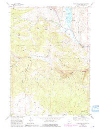 Warm Spring Mountain Wyoming Historical topographic map, 1:24000 scale, 7.5 X 7.5 Minute, Year 1956