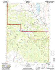 Warm Spring Mountain Wyoming Historical topographic map, 1:24000 scale, 7.5 X 7.5 Minute, Year 1991