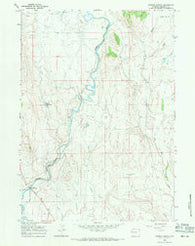 Warren Bridge Wyoming Historical topographic map, 1:24000 scale, 7.5 X 7.5 Minute, Year 1966