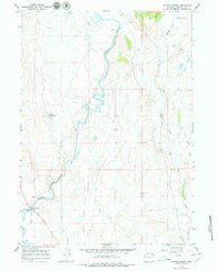 Warren Bridge Wyoming Historical topographic map, 1:24000 scale, 7.5 X 7.5 Minute, Year 1966
