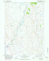 Warren Bridge Wyoming Historical topographic map, 1:24000 scale, 7.5 X 7.5 Minute, Year 1966