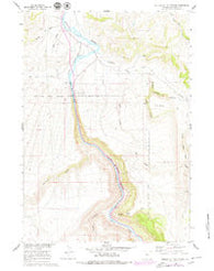 Wedding Of The Waters Wyoming Historical topographic map, 1:24000 scale, 7.5 X 7.5 Minute, Year 1960