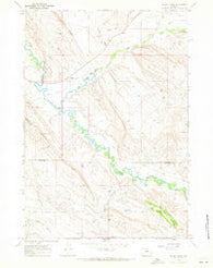 Weintz Draw Wyoming Historical topographic map, 1:24000 scale, 7.5 X 7.5 Minute, Year 1967