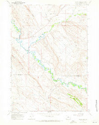 Weintz Draw Wyoming Historical topographic map, 1:24000 scale, 7.5 X 7.5 Minute, Year 1967