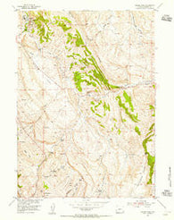 Weiser Pass Wyoming Historical topographic map, 1:24000 scale, 7.5 X 7.5 Minute, Year 1953