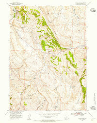 Weiser Pass Wyoming Historical topographic map, 1:24000 scale, 7.5 X 7.5 Minute, Year 1953