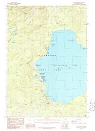 West Thumb Wyoming Historical topographic map, 1:24000 scale, 7.5 X 7.5 Minute, Year 1986