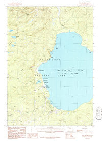 West Thumb Wyoming Historical topographic map, 1:24000 scale, 7.5 X 7.5 Minute, Year 1986