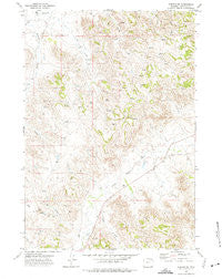 Weston SW Wyoming Historical topographic map, 1:24000 scale, 7.5 X 7.5 Minute, Year 1972