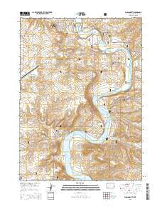 Whalen Butte Wyoming Current topographic map, 1:24000 scale, 7.5 X 7.5 Minute, Year 2015