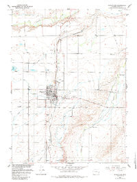 Wheatland Wyoming Historical topographic map, 1:24000 scale, 7.5 X 7.5 Minute, Year 1951
