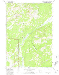 Whetstone Mountain Wyoming Historical topographic map, 1:24000 scale, 7.5 X 7.5 Minute, Year 1965