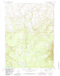 White Rock Canyon Wyoming Historical topographic map, 1:24000 scale, 7.5 X 7.5 Minute, Year 1958