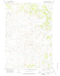 White Tail Butte Wyoming Historical topographic map, 1:24000 scale, 7.5 X 7.5 Minute, Year 1971
