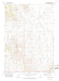 Whitetail Creek Wyoming Historical topographic map, 1:24000 scale, 7.5 X 7.5 Minute, Year 1971