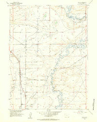 Wilcox Wyoming Historical topographic map, 1:24000 scale, 7.5 X 7.5 Minute, Year 1955