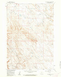 Wild Horse Flats Wyoming Historical topographic map, 1:24000 scale, 7.5 X 7.5 Minute, Year 1960