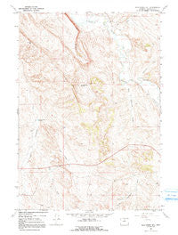 Wild Horse Hill Wyoming Historical topographic map, 1:24000 scale, 7.5 X 7.5 Minute, Year 1967