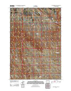 Wild Horse Flats Wyoming Historical topographic map, 1:24000 scale, 7.5 X 7.5 Minute, Year 2012