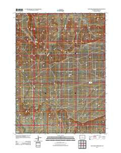 Wild Irish Reservoir Wyoming Historical topographic map, 1:24000 scale, 7.5 X 7.5 Minute, Year 2012