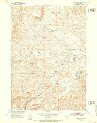 Wilson Spring Wyoming Historical topographic map, 1:24000 scale, 7.5 X 7.5 Minute, Year 1951
