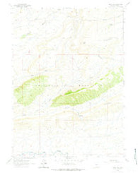 Windy Hill Wyoming Historical topographic map, 1:24000 scale, 7.5 X 7.5 Minute, Year 1961
