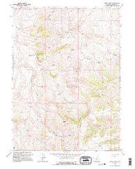 Windy Point Wyoming Historical topographic map, 1:24000 scale, 7.5 X 7.5 Minute, Year 1962