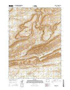 Windy Hill Wyoming Current topographic map, 1:24000 scale, 7.5 X 7.5 Minute, Year 2015