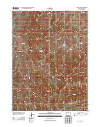 Windy Point Wyoming Historical topographic map, 1:24000 scale, 7.5 X 7.5 Minute, Year 2012