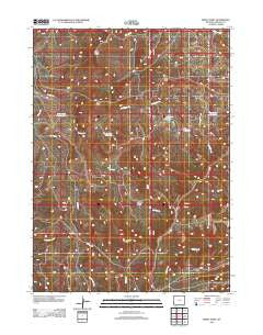 Windy Point Wyoming Historical topographic map, 1:24000 scale, 7.5 X 7.5 Minute, Year 2012