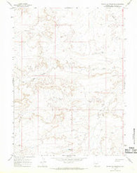 Winter Fat Reservoir Wyoming Historical topographic map, 1:24000 scale, 7.5 X 7.5 Minute, Year 1964