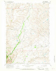 Wolf Wyoming Historical topographic map, 1:24000 scale, 7.5 X 7.5 Minute, Year 1964