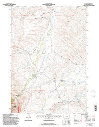 Wolf Wyoming Historical topographic map, 1:24000 scale, 7.5 X 7.5 Minute, Year 1993